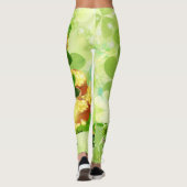 St Patrick's Day Green Leprechaun Personalize Name Leggings (Achterkant)