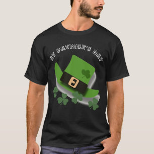 St. Patricks Day Green Leprechaun Pet en Shamrock T-shirt