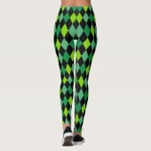 St. Patrick's Day Green Pattern Fun Leggings (Achterkant)
