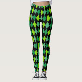 St. Patrick's Day Green Pattern Fun Leggings