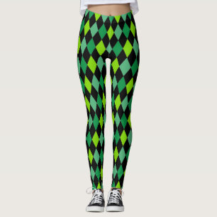St. Patrick's Day Green Pattern Fun Leggings