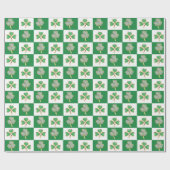 St. Patrick's Day Green Pet Shamrock Vine Irish Wr Cadeaupapier (Vlak)