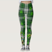 St. Patrick's Day Green Pset Tartan Pot of Gold Leggings (Voorkant)