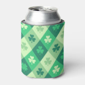 St Patricks Day Green Shamrock Clover Blikjeskoeler (Blikje Voorkant)