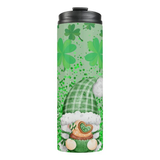 St Patrick's Day Green Shamrock Gnomes Thermosbeker (Voorkant)