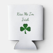 St. Patrick's Day Green Shamrock Kiss Me I'm Irish Blikjeskoeler (Achterkant)