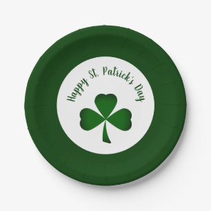 St. Patrick's Day Green Shamrock Papieren Bordje
