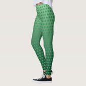 St Patricks Day Green Shamrock Pattern Leggings (Links)