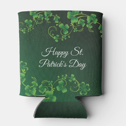 St. Patrick's Day Green Shamrock Vine Irish Party Blikjeskoeler (Achterkant)