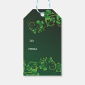 St. Patrick's Day Green Shamrock Vine Irish Party Cadeaulabel (Achterkant)