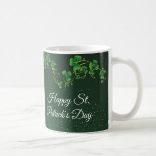 St. Patrick's Day Green Shamrock Vine Irish Party Koffiemok