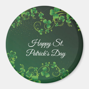 St. Patrick's Day Green Shamrock Vine Irish Party Magneet