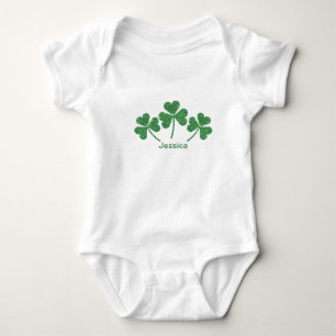 St. Patrick's Day Green Shamrock Vine Irish Party Romper