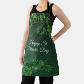 St. Patrick's Day Green Shamrock Vine Irish Party Schort (Insitu)