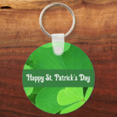 St. Patrick's Day Green Shamrocks and Clovers      Sleutelhanger (Voorkant)