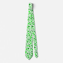 St Patrick's Day Green Shamrocks Confetti Stropdas