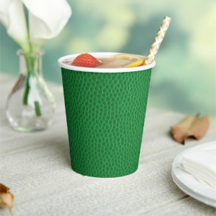 St Patrick's Day Green Skin Texture Paper Cups Papieren Bekers