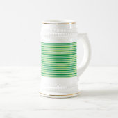 St. Patrick's Day Green Stripes Pattern-54608 Bierpul (Voorkant rechts)