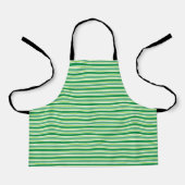 St. Patrick's Day Green Stripes Pattern-54608 Schort (Voorkant)