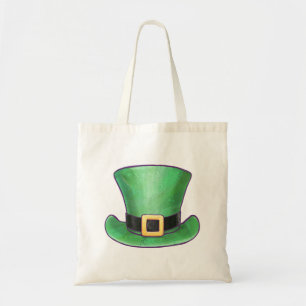 St Patrick's Day Green Top Hat Tote Bag