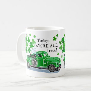 St. Patrick's Day Green  Truck Naam toevoegen Koffiemok