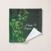 St. Patrick's Day Green Vine Shamrock Irish Party (Gant de toilette)