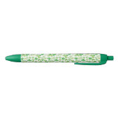 St Patricks Day Green Waterverf Shamrock Pattern Zwarte Inkt Pen (Bodem)