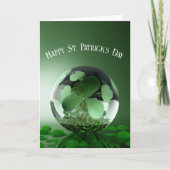 St. Patrick's Day Green World Kaart (Voorkant)