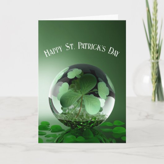St. Patrick's Day Green World Kaart (Voorkant)