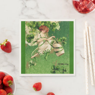 St. Patrick's Day Greeting Paper Napkins Servet