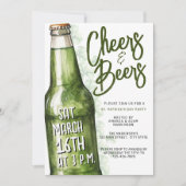 St. Patrick's Day - Groen bierfeest Kaart (Voorkant)