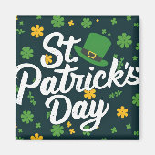 St. Patricks Day groen geel Magneet (Voorkant)