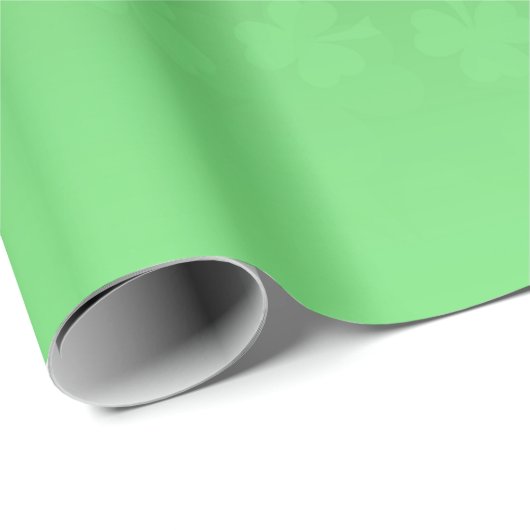 St. Patrick's Day groen shamrocks ombre patroon Cadeaupapier (Rol Hoek)