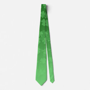 St. Patrick's Day groen shamrocks ombre patroon Stropdas