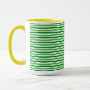 St. Patrick's Day Groen Strepen Patroon-54608 Mok