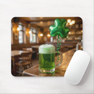 St. Patrick's Day groene bier en ballon Muismat