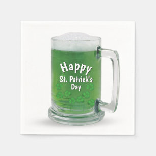 St. Patrick's Day Groene Bier Servet