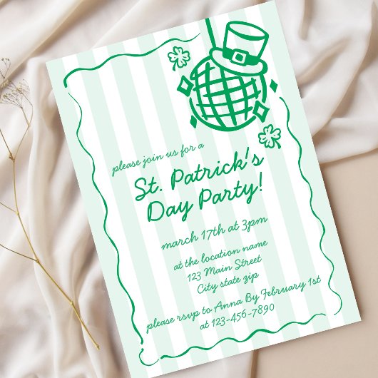 St. Patrick's Day groene handgetekende feest Kaart