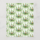 St. Patrick's Day Groene Klavers Oude Kabouter Flyer (Achterkant)