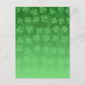 St. Patrick's Day groene ombre shamrockpatroon Briefkaart (Voorkant)