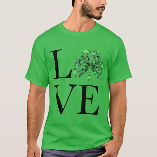St. Patrick's day | Groene shamrocken T-shirt (Voorkant)