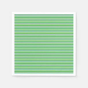 St. Patrick's Day groene strepenpatroon Servet