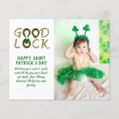 St. Patrick's Day Groet FOTOKaarten BUDGET (Voorkant)