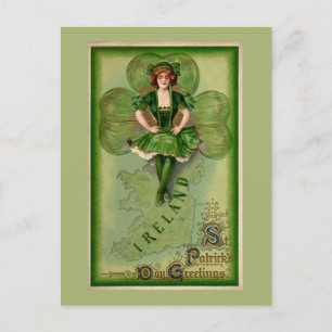 St Patrick's Day Groeten Briefkaart