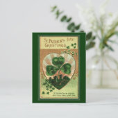  St Patrick's Day Groeten - Briefkaart (Staand voorkant)