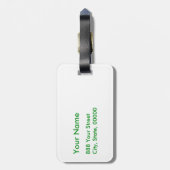 St Patrick's Day - haal Lucky 3 + 1 bladeren = 4 Bagagelabel (Achterkant verticaal)