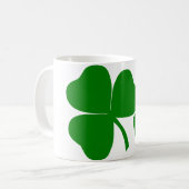 St Patrick's Day - haal Lucky 3 + 1 bladeren = 4 Koffiemok (Voorkant links)
