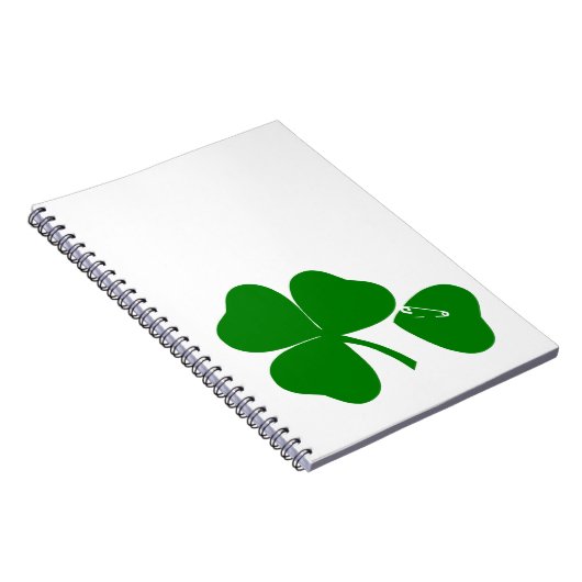 St Patrick's Day - haal Lucky 3 + 1 bladeren = 4 Notitieboek (Rechterzijde)