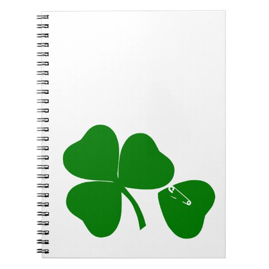 St Patrick's Day - haal Lucky 3 + 1 bladeren = 4 Notitieboek (Voorkant)