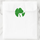 St Patrick's Day - haal Lucky 3 + 1 bladeren = 4 Ronde Sticker (Tas)